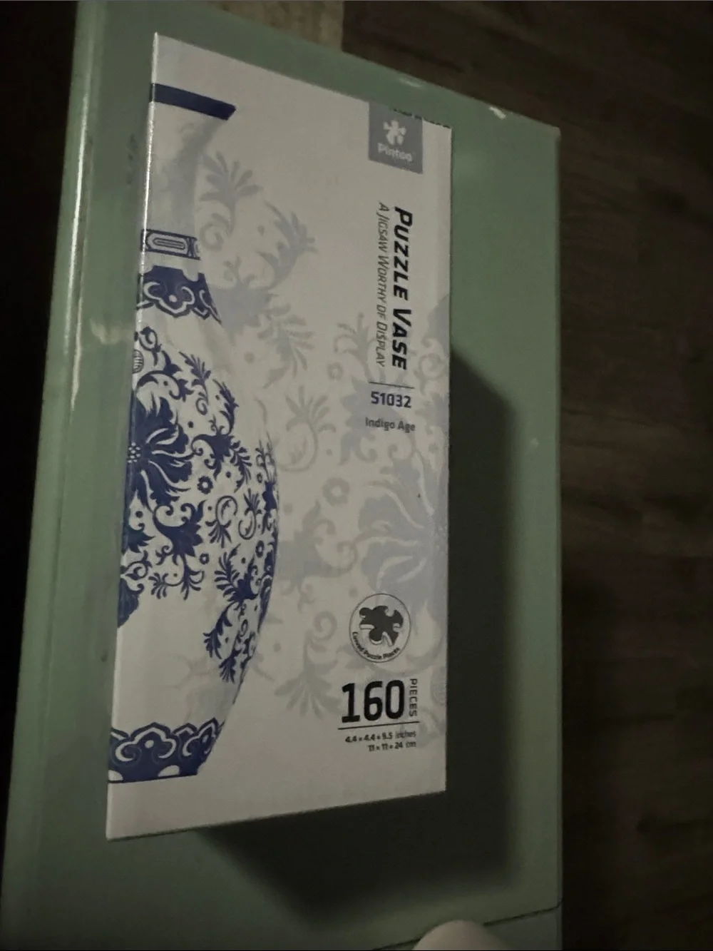 Perfection Blue and White Puzzle Vase Box